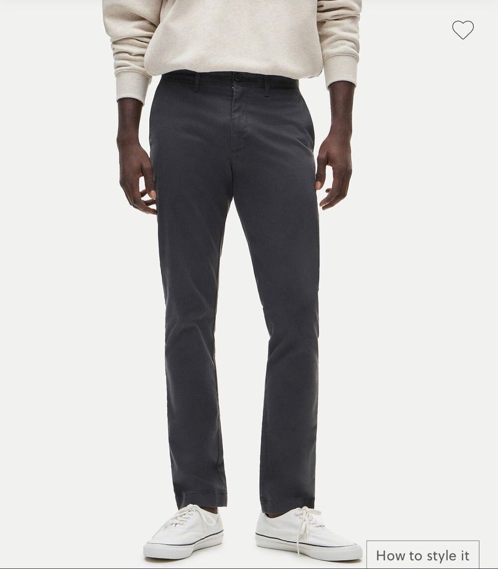 J. Crew 484 Slim-fit tech pant in Onyx Grey size 34/32